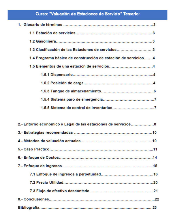Curso: Valuación de Estaciones de Servicio - Image 2